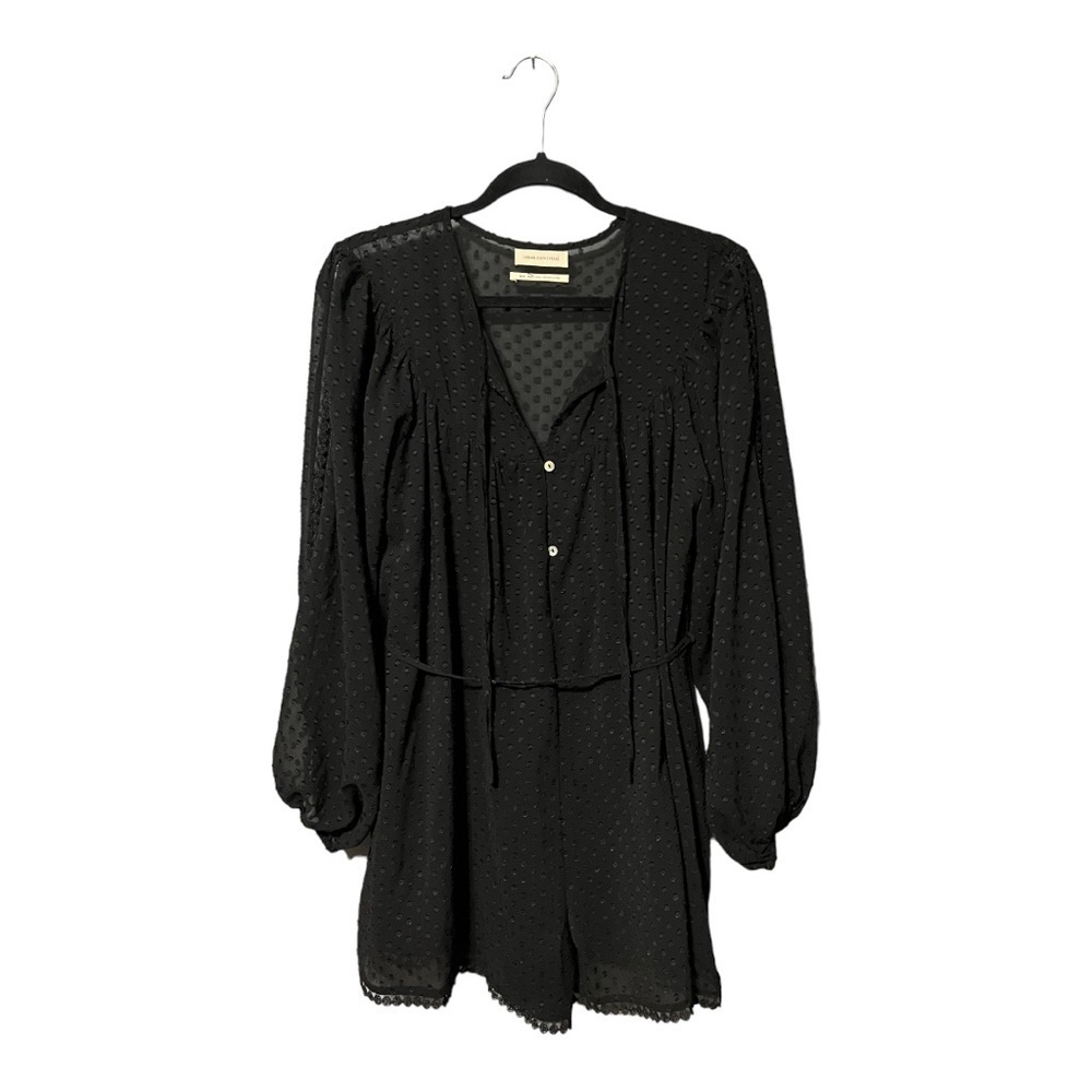 Urban Outfitters Swiss Dot Long Sleeve Romper - Picture 4 of 9